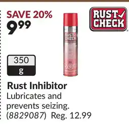 Princess Auto Rust Inhibitor offer