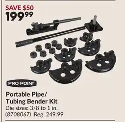 Princess Auto Portable Pipe/ Tubing Bender Kit offer