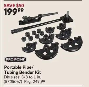 Princess Auto Portable Pipe/ Tubing Bender Kit offer