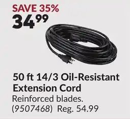 Princess Auto 50 ft14/3 Oil-Resistant Extension Cord offer
