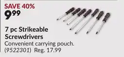 Princess Auto 7 pc Strikeable Screwdrivers offer