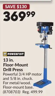 Princess Auto 13 in. Floor-Mount Drill Press offer