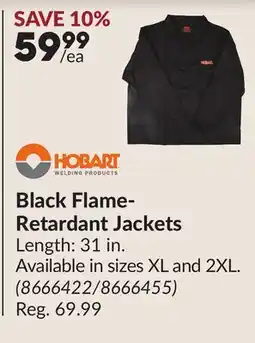 Princess Auto Black Flame-Retardant Jackets offer