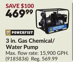 Princess Auto 3 in. Gas Chemical/ Water Pump offer