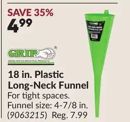 Princess Auto 18 in. Plastic Long-Neck Funnel offer