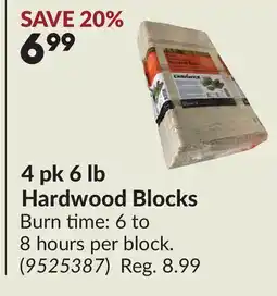 Princess Auto 4 pk 6 lb Hardwood Blocks offer