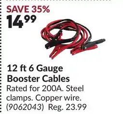 Princess Auto 12 ft 6 Gauge Booster Cables offer