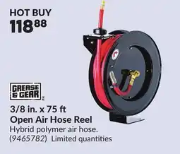 Princess Auto 3/8 in. x 75 Open Air Hose Reel offer