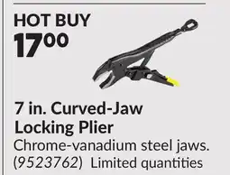 Princess Auto 7 in. Curved-Jaw Locking Plier offer