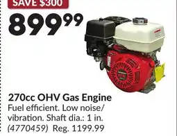 Princess Auto 270cc OHV Gas Engine offer