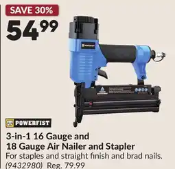 Princess Auto 3-in-1 16 Gauge and 18 Gauge Air Nailer and Stapler offer