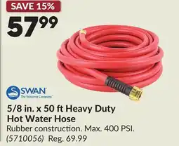 Princess Auto 5/8 in. x 50 ft Heavy Duty Hot Water Hose offer