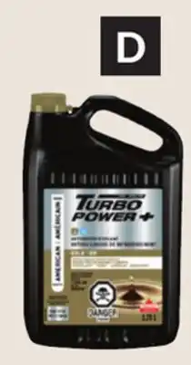 Princess Auto TURBO POWER 50/50 Antifreeze/ Coolants North American Gold offer