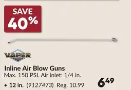 Princess Auto 12 in Inline Air Blow Guns offer