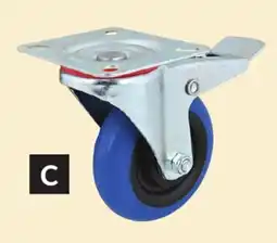 Princess Auto Swivel with Brake 4 in. Thermoplastic-Rubber Casters offer