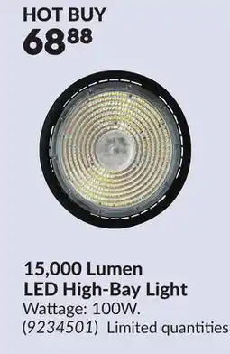 Princess Auto 15,000 Lumen LED High-Bay Light offer