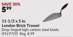 Princess Auto 11-1/2 x 5 in. London Brick Trowel offer