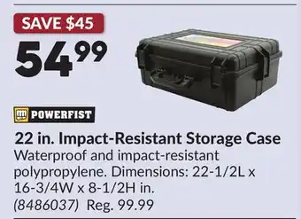 Princess Auto 22 in. Impact-Resistant Storage Case offer