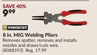 Princess Auto 8 in. MIG Welding Pliers offer