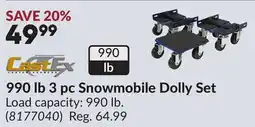 Princess Auto 990 lb 3 pc Snowmobile Dolly Set offer