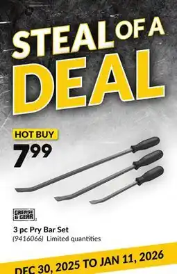 Princess Auto 3 pc Pry Bar Set offer