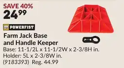 Princess Auto Farm Jack Base and Handle Keeper offer