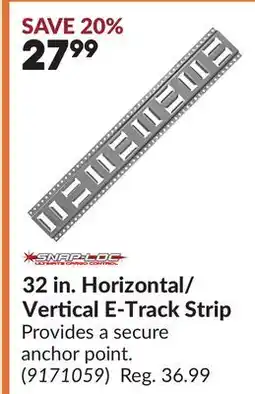 Princess Auto 32 in. Horizontal/ Vertical E-Track Strip offer