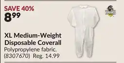 Princess Auto XL Medium-Weight Disposable Coverall offer