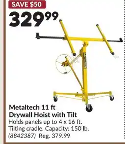 Princess Auto Metaltech 11 Drywall Hoist with Tilt offer