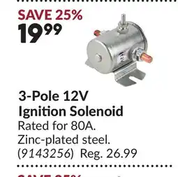 Princess Auto 3-Pole 12V Ignition Solenoid offer