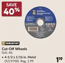 Princess Auto Cut-OffWheels offer