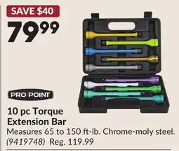 Princess Auto 10 pc Torque Extension Bar offer