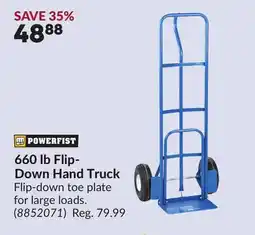 Princess Auto 660 lb Flip- Down Hand Truck offer