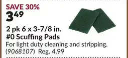 Princess Auto 2 pk 6 x 3-7/8 in. #0 Scuffing Pads offer