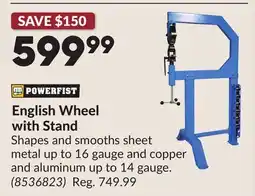 Princess Auto English Wheel with Stand offer