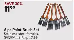 Princess Auto 6 pc Paint Brush Set offer