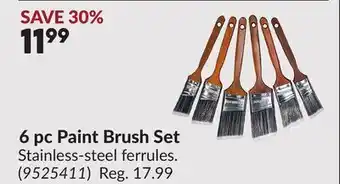 Princess Auto 6 pc Paint Brush Set offer