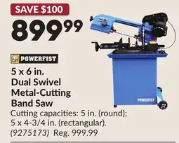 Princess Auto 5 x 6 in. Dual Swivel Metal-Cutting Band Saw offer