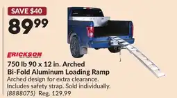 Princess Auto 750 lb 90 x 12 in. Arched Bi-Fold Aluminum Loading Ramp offer