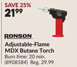 Princess Auto Adjustable-Flame MDX Butane Torch offer