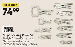 Princess Auto 10 pc Locking Pliers Set offer