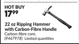 Princess Auto 22 oz Ripping Hammer with Carbon-Fibre Handle offer