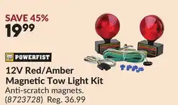 Princess Auto 12V Red/Amber Magnetic Tow Light Kit offer