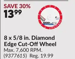 Princess Auto 8 x 5/8 in. Diamond Edge Cut-OffWheel offer