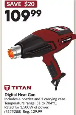 Princess Auto Digital Heat Gun offer