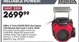 Princess Auto 688cc V-Twin GX690 OHV Gas Engine with Electric Start and 1-1/8 in. Shaft offer