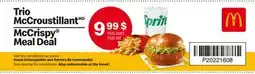 McDonald's McCrispy Meal Deal offer