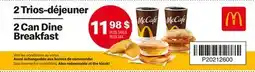 McDonald's 2CanDineBreakfast offer
