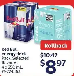 Walmart Red bull energy drink offer