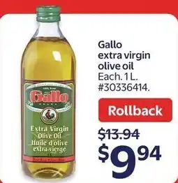 Walmart Gallo extra virgin olive oil offer